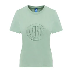 Inter T-Shirt E Polo^IM T-SHIRT EMBOSSED CREST DONNA VERDE MENTA