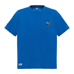 Inter T-Shirt E Polo^IM T-SHIRT RICAMATA CALCIATORE BAMBINO BLU ROYAL