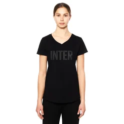 Inter T-Shirt E Polo^IM T-SHIRT RUBBER LOGO DONNA NERO