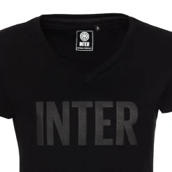 Inter T-Shirt E Polo^IM T-SHIRT RUBBER LOGO DONNA NERO