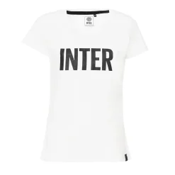 Inter T-Shirt E Polo^IM T-SHIRT RUBBER LOGO DONNA BIANCO