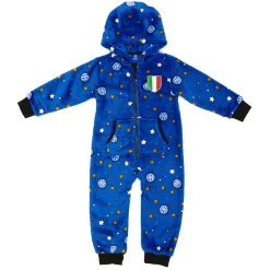 Inter Body E Tutine^IM TUTINA FELPATA NEONATO MULTI-STELLE BLU ROYAL