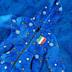 Inter Body E Tutine^IM TUTINA FELPATA NEONATO MULTI-STELLE BLU ROYAL